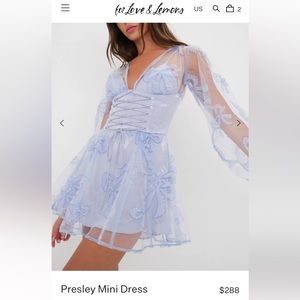 For Love and Lemons Presley mini dress
